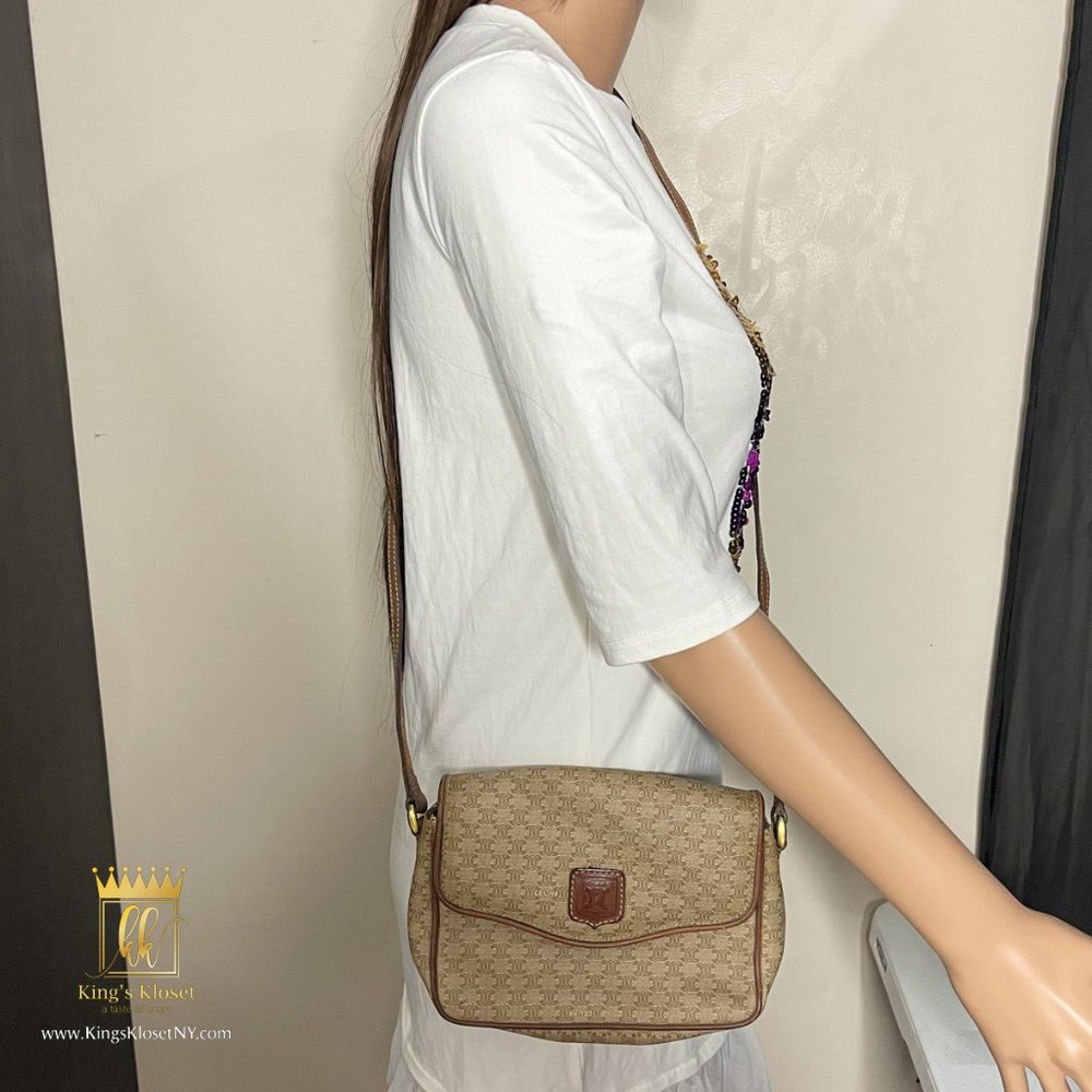 CELINE TRIOMPHE VINTAGE CROSSBODY BAG - Picture 1 of 9